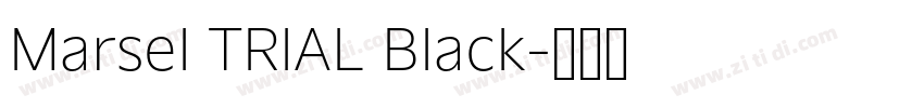 Marsel TRIAL Black字体转换